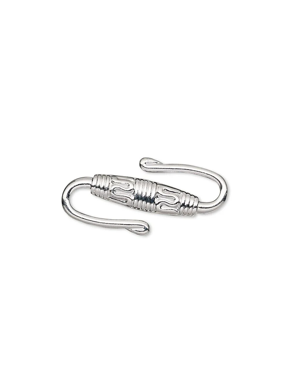 Fancy Rope 25mm Sterling Silver Plated S-Hook Clasp Necklace Bracelet Finding